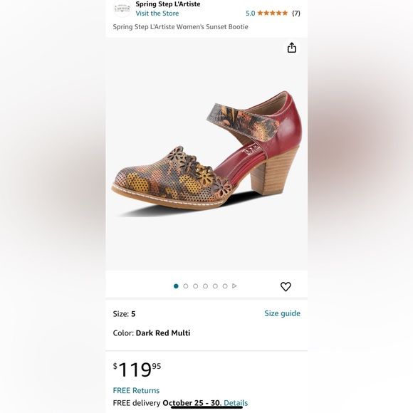 Spring Step Sunset Mary Jane Pump in red / Pre owner - Picture 11 of 11